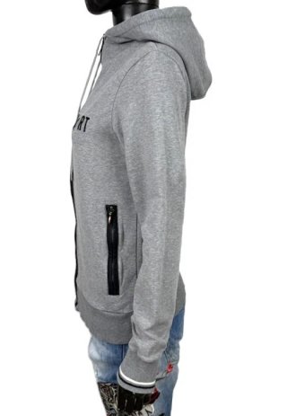Bikkembergs Sport Felpa Donna S Grigia Cotone Zip