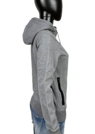 Bikkembergs Sport Felpa Donna S Grigia Cotone Zip