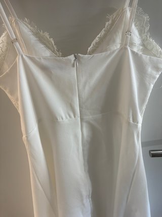Vestido lencero encaje blanco