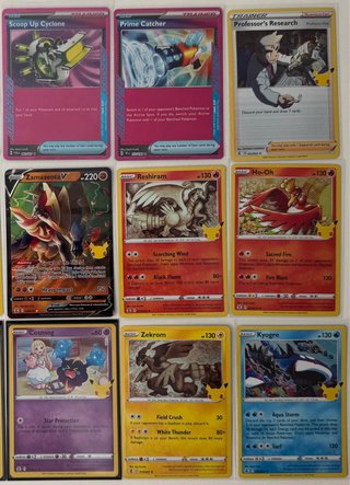 Lote Cartas Pokémon TCG Celebrations y ACE