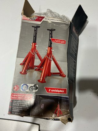 Set 2 Caballetes Plegables Carga 2000kg