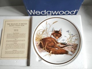 Piatto Fox Porcellana Wedgwood. Edizione limitata