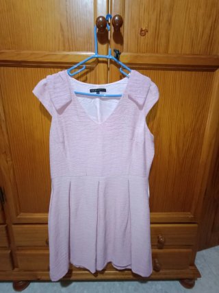 Vestido Merletti celebración rosa