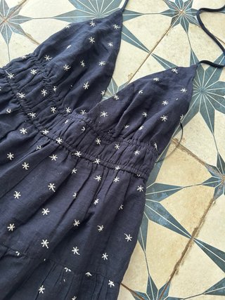 Vestido azul con estrellas Stradivarius