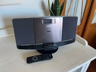 Minicadena Philips Negra/Plateada
