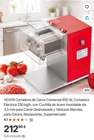 Cortadora de Carne VEVOR 850W