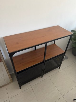 Mueble Estantería Metálica y Madera