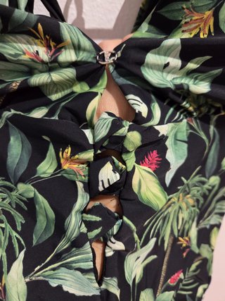 Bañador mujer estampado tropical