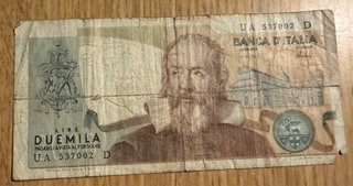 2000 Liras Italianas - Billete