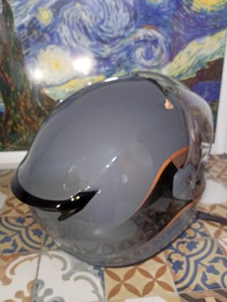 Casco Moto Integral Harley Davidson Gris