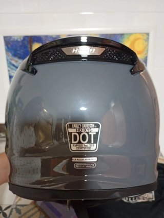 Casco Moto Integral Harley Davidson Gris