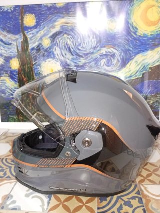 Casco Moto Integral Harley Davidson Gris