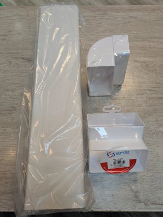 Canaleta para cables blanca