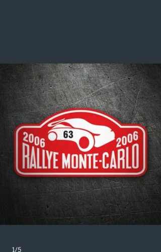 Pegatina Rally Montecarlo 2006