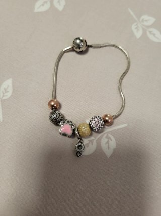 Pulsera Pandora Plata y Oro Rosa
