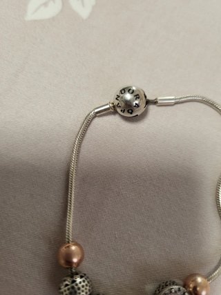Pulsera Pandora Plata y Oro Rosa