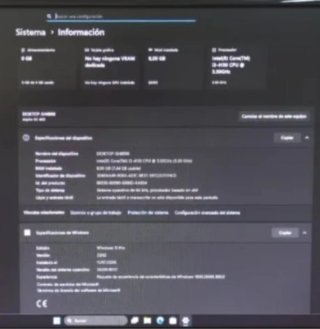 Ordenador Acer Intel Core i3 8GB RAM 500GB