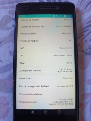 Huawei P8 Lite 2015 Negro
