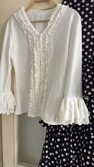 Conjunto Flamenco Volantes Lunares