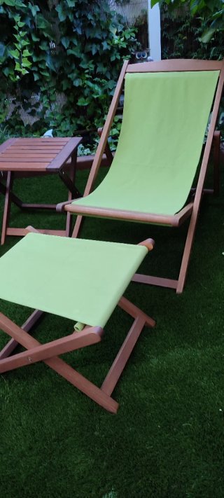 Conjunto 3 Tumbonas y mesa para jardin