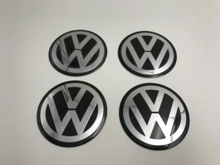 CHAPAS DE CENTRO DE RUEDA VOLKSWAGEN 80mm NEGRO