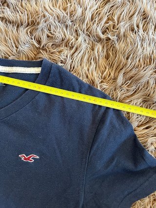 Camiseta Hollister Hombre Azul Marino talla S