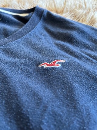 Camiseta Hollister Hombre Azul Marino talla S