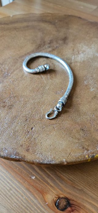 Bracciale snake in argento