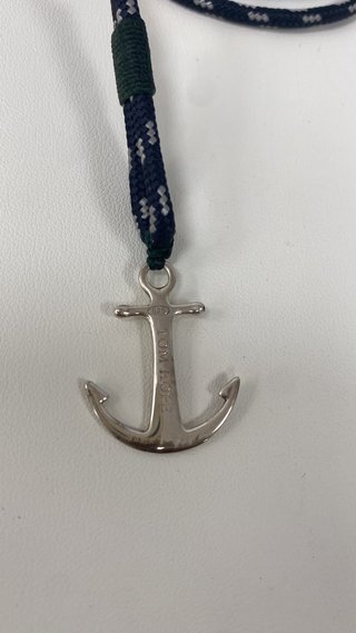 Pulsera Tom Hope TM0092 Ancla Azul Marino Plata