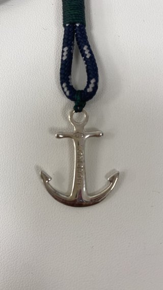 Pulsera Tom Hope TM0092 Ancla Azul Marino Plata