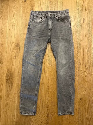 Pull&Bear Tejanos Slim Fit Gris Oscuro Talla S