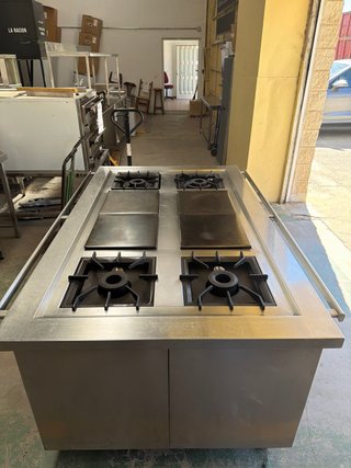 COCINA CENTRAL GAS FLORES VALLES OCASION !!!!
