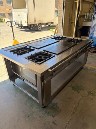 COCINA CENTRAL GAS FLORES VALLES OCASION !!!!