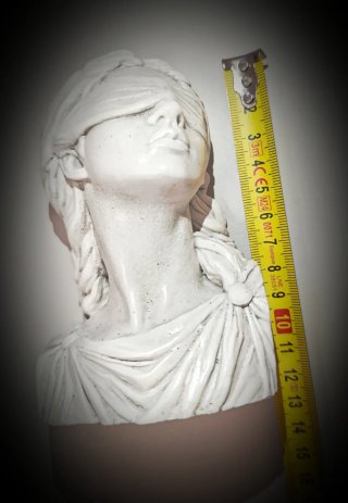 Busto Statua Dama Dea Giustizia & Fortuna Bendata