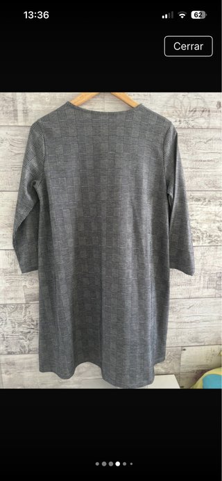 Vestido Stradivarius Gris Talla L