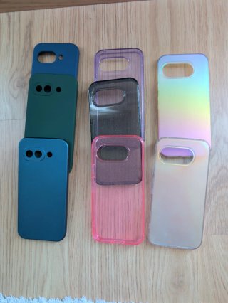 Google Pixel 9a lila + 2 Fundas