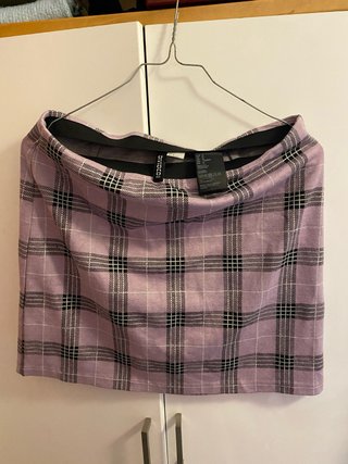 Falda a cuadros elástica Divided Talla XS