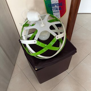 Lampada Sfera Verde e Bianca, inclusa la lampada