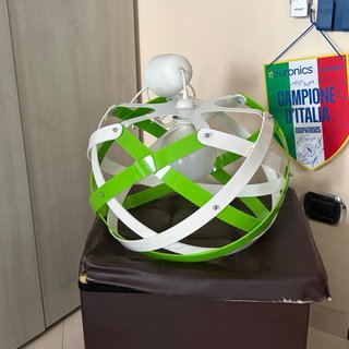 Lampada Sfera Verde e Bianca, inclusa la lampada