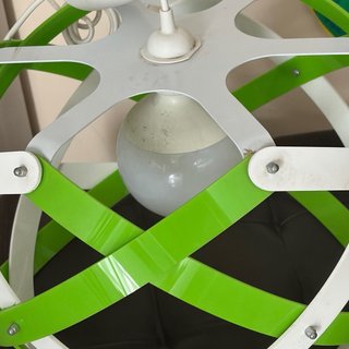 Lampada Sfera Verde e Bianca, inclusa la lampada