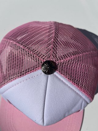 Gorra Chrome Hearts Rosa y Blanca
