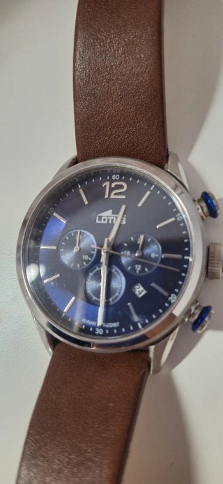 Reloj Lotus Azul y Marrón