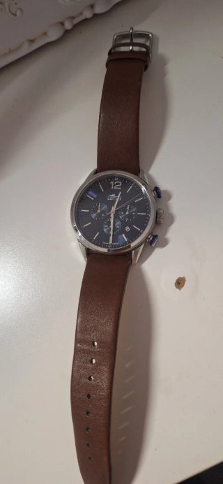 Reloj Lotus Azul y Marrón