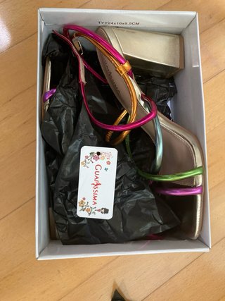 Sandalias GUAPSSIMA multicolor tacón ancho