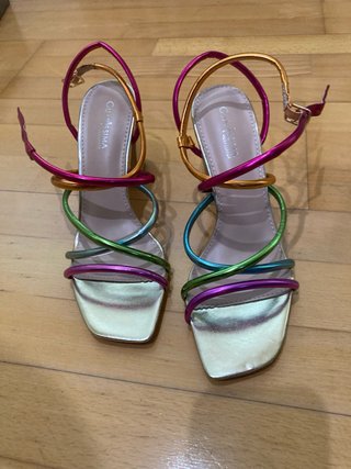 Sandalias GUAPSSIMA multicolor tacón ancho