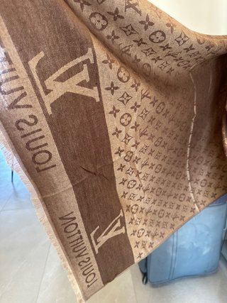 Foulard Beige/Marrone Monogram