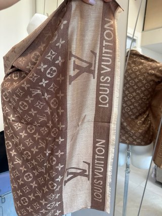 Foulard Beige/Marrone Monogram