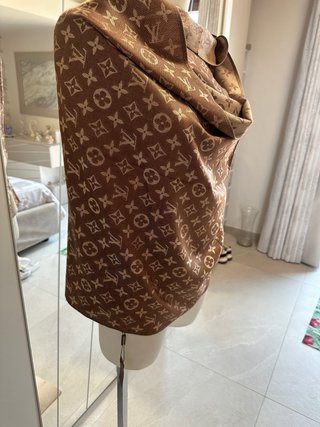 Foulard Beige/Marrone Monogram