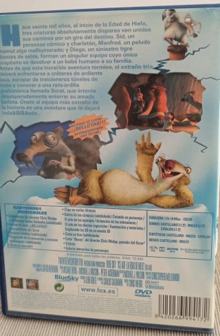 DVD Ice Age: La Edad de Hielo (Español)