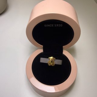 Anillo de acero y oro Tous